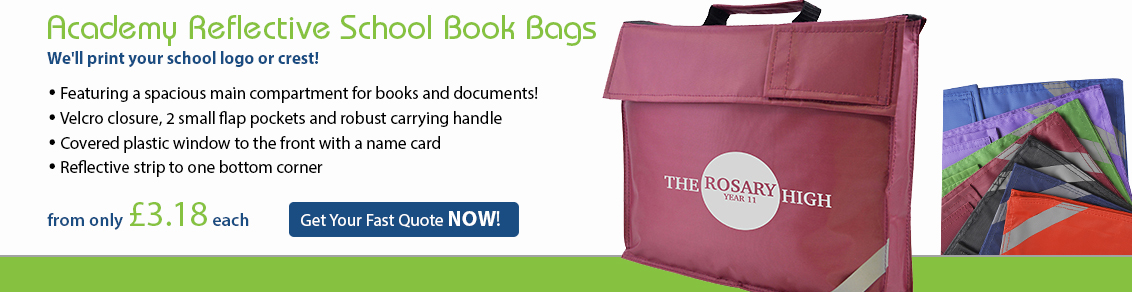 Academy Reflective School Book Bags