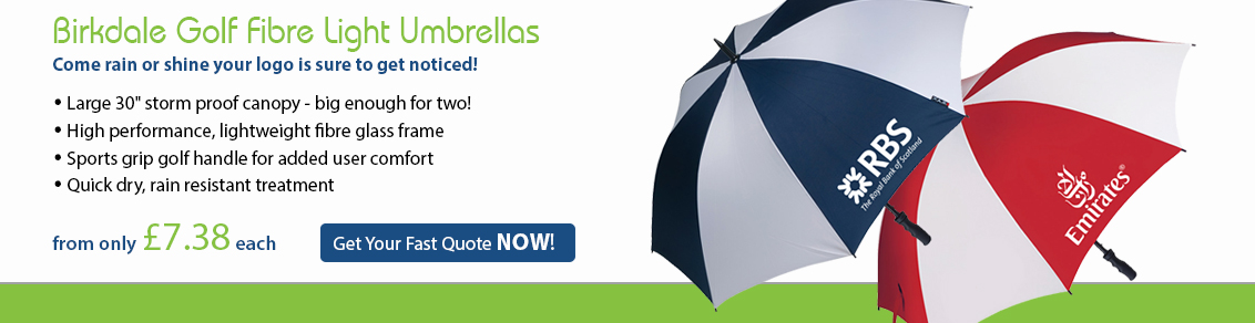Birkdale Golf Fibre Light Umbrellas
