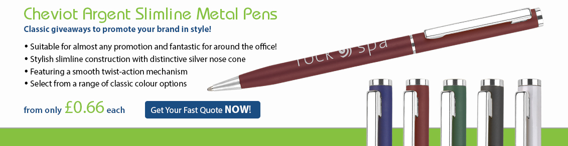 Cheviot Argent Slimline Metal Pen