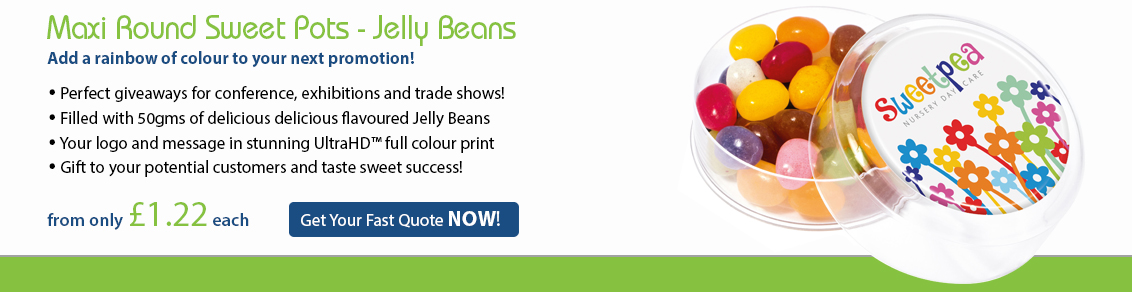 Maxi Round Sweet Pots - Jelly Beans