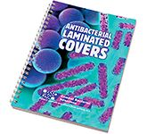 Printed A5 Antibacterial Spiral Bound Notepads for the healthcare sector and NHS marketing