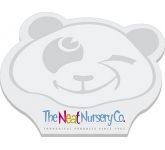 A7 Bear Shaped Sticky Notes branded with your design for schools and theme park promos