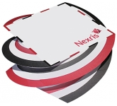 Logo branded Maxi Spiral Paper Blocks in white for office merchandise giveaways