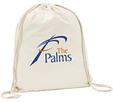 Printed Northwich 5oz Recycled Cotton Drawstring Backpacks for eco-friendly promotions