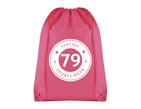 Caterham Recycled Non-Woven Drawstring Bags - Magenta