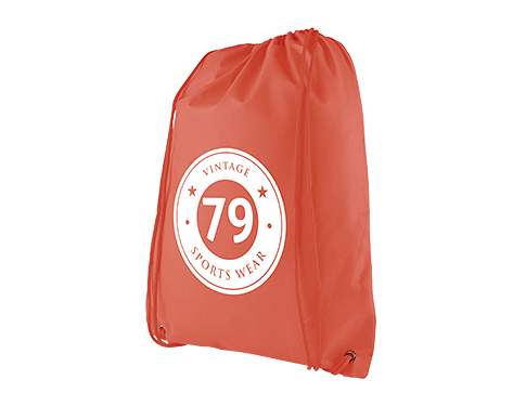 Caterham Recycled Non-Woven Drawstring Bags - Red