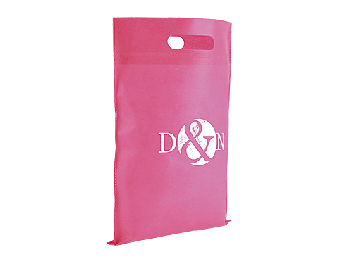 Slimline Non-Woven Carrier Bags - Pink