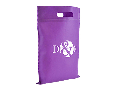 Slimline Non-Woven Carrier Bags - Purple
