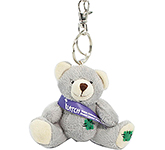 Baloo Bear Keyrings personslised with a corporate design to the sash at GoPromotional
