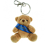 Personalised Tubby Bear Keyrings With Sash for school fundraising in a range of colours