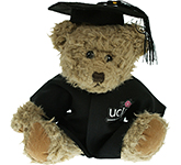 25cm Windsor Scruffy Bear With Graduation Cap & Gown