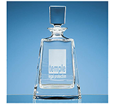 0.7ltr Lead Crystal Boston Decanter personalised with your corporate branding