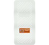 Logo branded Cool Wave Recycled Can Stasher in white at GoPromotional