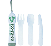 Personalised Lunch Mate BioPlas Cutlery Sets with your design GoPromotional