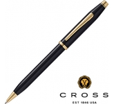 Cross Century II Black Lacquered 23ct Gold Plated Pens at GoPromotional