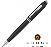 Deep cut laser engraved Cross Townsend Black Lacquered Pens at GoPromotional