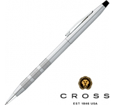 Cross Classic Century Satin Chrome Pens laser engraved with a corporate logo and presentation gift boxed at GoPromotional