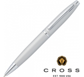 Cross Calais Satin Chrome Pens engraved with a corporate company logo