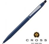Cross Click Midnight Blue Pens with a laser engraved business logo and message