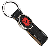 Executive Elite Hide Epoxy Domed Premium Leather Keyrings branded at GoPromotional with your logo