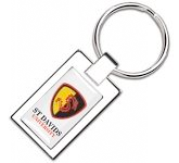 Executive Vienna Epoxy Domed Metal Keyrings for business promotions