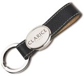 Elite Hide Leather Key Fobs engraved with your logo for customer giveaways