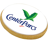 Logo branded Round Shortbread Biscuits at GoPromotional