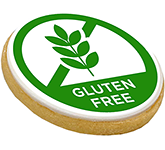 Logo branded Round Gluten Free Shortbread Biscuits at GoPromotional