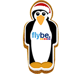 Festive Shortbread Penguin Biscuits branded with your logo at GoPromotional