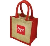 Lichfield Mini Bag For Life Jute Bags printed with your logo at GoPromotional