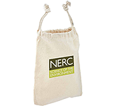 Eco-friendly logo printed Maxi Natural Cotton Drawstring Pouches for sustainable promotions