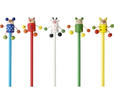 Custom branded Novelty Animal Pencils in a range of bright colours