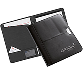 Executive branded Lichfield Leather Conference Folders debossed with your logo at GoPromotional
