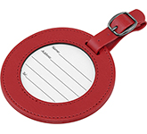 Voyager Round PU Luggage Tag With Window