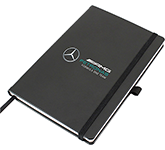 Eco-friendly promotional Houghton RPET A5 Casebound Notebooks in a choice of colours