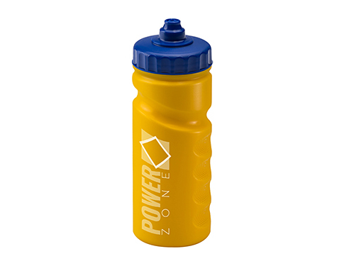 Contour Grip 500ml Sports Bottles - Valve Cap - Yellow