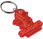 Bespoke Shaped Coloured Embossed Acrylic Keyrings with your corporate logo at GoPromotional