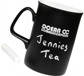 Opal China Chalk Mugs personalised with your logo for business promotions