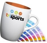 Promotional Marrow Inner ColourCoat Mugs with white exterior and Pantone matched exterior at GoPromotional