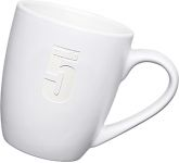 Mini Marrow Mugs in white with your corporate brand logo etched to the outer at GoPromotional UK