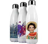 Full colour dye sublimation printed Rembrandt 500ml Thermal Photo Water Bottles