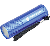 Promotional Illuminate COB LED Aluminium Torches laser engraved with a business logo at GoPromotional