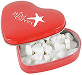 Heart Shaped Mint Tins perfect for Valentine promotions