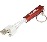 Memphis Light Up Charging Keyring Cable