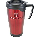 Branded Cambridge 450ml Stainless Steel Travel Mugs in many colour options at GoPromotional