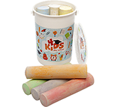 Creative Kids Bucket Of Chalks branded with your graphics in full colour print at GoPromotional