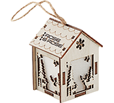 Nativity Light Up Festive MDF House Decorations personalised with your company brand
