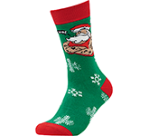 Bespoke printed Joyful Christmas Socks with logo at GoPromotional