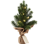 Branded Rockefeller Mini Artificial LED Christmas Trees with your logo