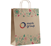 Personalised company Noel Christmas Paper Gift Bags - Large